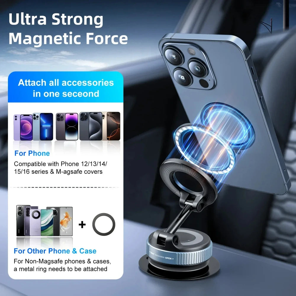 Magnetic Foldable Car Phone Mount